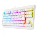 Teclado Gamer Redragon Dark Avenger Lunar White RGB Switch Azul - K568W-RGB PT-BLUE