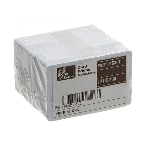 Cartão Pvc Branco Zebra 30mil - 104523-111