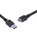 Cabo para Hd Externo Usb a 3.0 Macho para Micro Usb b 3.0 (10 Pinos) Macho 28awg Puro Cobre 3 Metros - Puamcm3-3