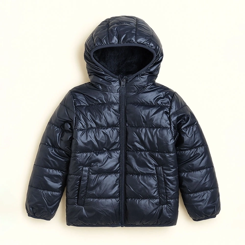 Jaqueta Puffer Peluciada com Capuz Grand Bazar  - Feminina