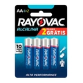 Pilha Alcalina Aa Rayovac 4+2 Unidades