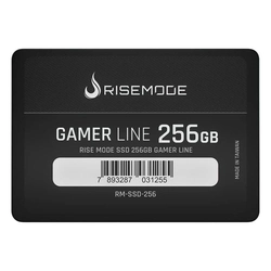 SSD RISE MODE GAMER Z SERIES 256GB, SATA III 2,5 , LEITURA: 535MB/S E GRAVACAO: 435MB/S - RM-SSD-256