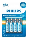 Pilha AA Philips c/4 unidades. Alcalina