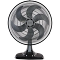 Ventilador de Mesa 50cm Turbo 6 Pas Oscilante Premium Preto 220v