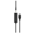Headset Multilaser Com Fio Hf600 Conexão P3 e Usb Cabo de 240cm Preto - Ph427