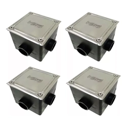 Kit 4 Caixa De Passagem Sodramar C/ Prolongador Para De Led