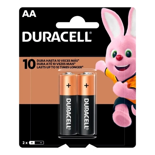 Pilha Alcalina AA Duracel Blister Com 2 Unidades - MN 1500b2