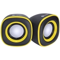 Caixa de Som Vinik 2.0 Effect 4W Preto com Amarelo - 29690