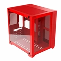 Gabinete Gamer Pcyes Forcefield Red Magma Frontal e Lateral Em Vidro - Gffrmp