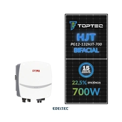 Gerador Edeltec Solar Saj 2,80 Kwp Mon. 220v Metalico (3k/700w Bifacial)