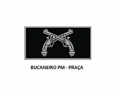 Divisa de Gola Bucaneiro PM (Emborrachado)