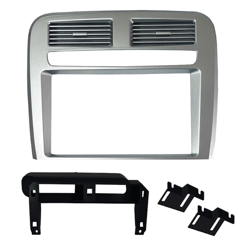 Moldura Fiamon 2 Din Fiat Punto 08/ 12 Prata