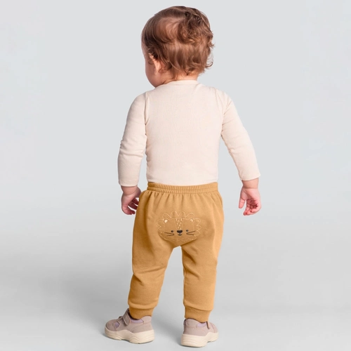 Calça Saruel Bordada Caramelo Brandili - Masculina