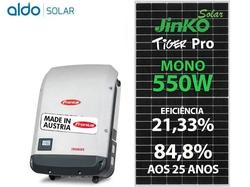 Gerador De Energia Solar Fronius Laje Solar Group Fronius Gf 14,3kwp Jinko Tiger Pro Mono 550w Symo 12.5kw 2mppt Trif 380v