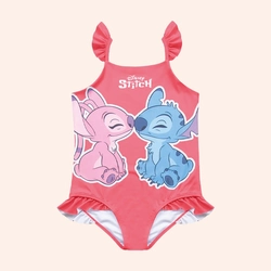 Maiô Lilo e Stitch Com Detalhes Em Babado Fakini Feminino