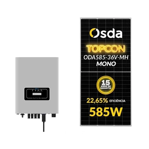 Gerador Solar Deye 15,80 Kwp Tri. 220v Fibromadeira (15k/585w)