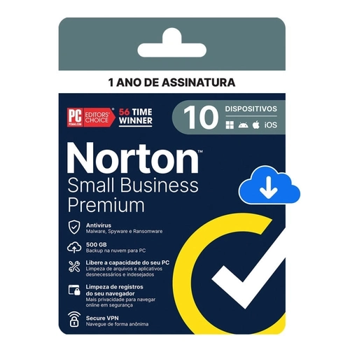 Norton Small Business Premium 500gb 10 Dispositivos 12 Meses Esd - 21460366