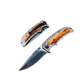 Canivete Tático Semi Automático Cabo em Alto Relevo  (MK-06-1758)