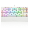 Teclado Mecanico Broadsword Pro Lunar White Switch Vermelho - K588W-RGB-PRO PT-RED
