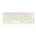 Teclado Gamer Mecânico Redragon Lakshmi Lunar White Switch Azul Rainbow K606W-R