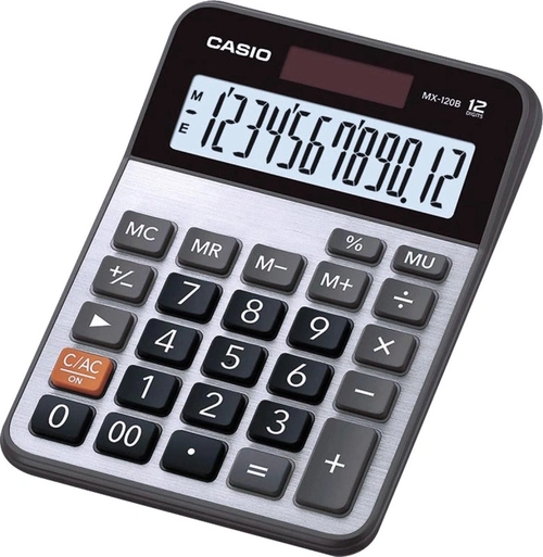Calculadora de Mesa 12 Dígitos Prata - Mx-120b-s4-dc