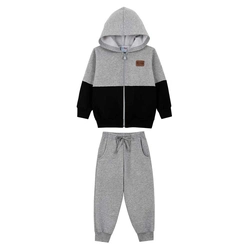 Conjunto Jaqueta Recortes e Calça Moletom Lik Kids - Masculino