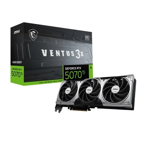 Placa de Vídeo 16GB RTX5070TI MSI Ventus OC 3X - 912-V531-461