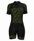 Macaquinho de Ciclismo Feminino Musgo