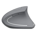 Mouse Vinik Sem Fio Recarregavel 2.4 Ghz Vertical Ergonomico Power Fit Cinza Usb - Pm300