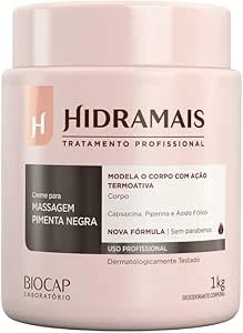 Hidramais creme massageador pimenta negra 1kg