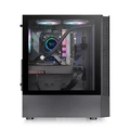 Gabinete Gamer Thermaltake View 200, ARGB, Painel de Vidro, MID-Tower, 3x Fans 120mm, Preto - CA-1X3-00M1WN-00