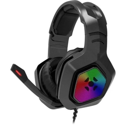 Headset Gamer Fortrek Black Hawk P2 + Usb Rgb Preto