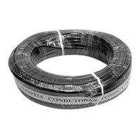 Fio Paralelo Pompeia Preto Com Tarja Branca 2x18 0,75 Mm (100 Metros)