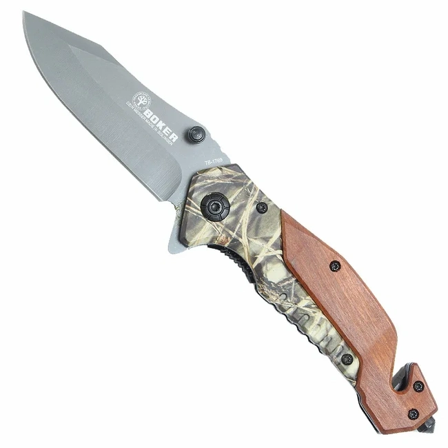 Canivete Madeira Camuflado Boker (TB-1769)