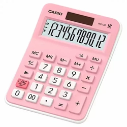 Calculadora de Mesa Casio 12 Digitos Rosa - Mx-12b-pk