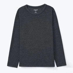 Camiseta Manga Longa Básica Cinza Chumbo Hering - Unissex