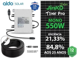 Gerador De Energia Solar Deye Micro Inversor Solo Romagnole Deye Microinversor Gf 13,2kwp Jinko Tiger Pro Mono 550w Sun 2kw 4mppt Mono 220v Com Cabo