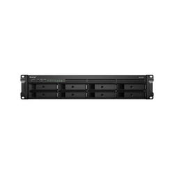 NAS Synology Rackstation 8 baias RS1221RP+ 2U (Ryzen V1500B, 4GB DDR4, 4x 1GbE LAN, 1x PCIe x8 slot, 2x PSU, sem discos)