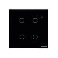 Interruptor Smart Wi-fi Touch 4 Teclas Preto Ews 1004 4850028
