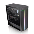 Gabinete Gamer Thermaltake H590 TG, ARGB, Laterais de Vidro, 120mm, mid-Tower,  2x Fans, Preto - CA-1X4-00M1WN-00