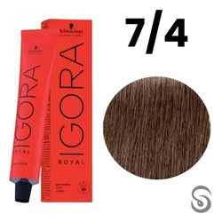 Schwarzkopf Igora Royal Coloração 7/4 Louro Médio Beige 60ml