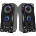 Caixa de Som Gamer Multimídia Fortrek Black Hawk RGB Preta - 73403