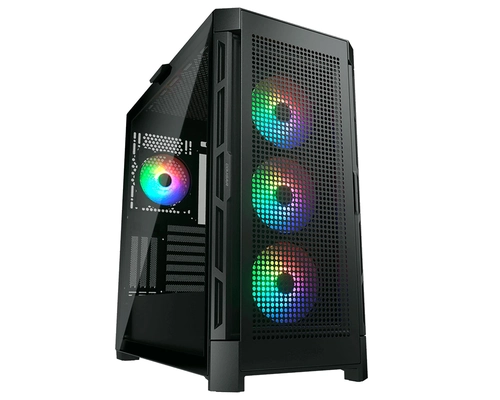 Gabinete Gamer Cougar DUOFACE PRO RGB, Vidro Temperado, E-ATX, 4x Fans ARGB, Preto, 385AD10.0001