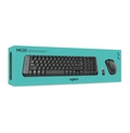 Kit Teclado e Mouse Sem Fio Wireless Logitech Preto Mk220