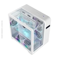 Gabinete Gamer K-Mex Aquario W8KI Cyberpunk Branco - CGW8KIRH002CB0X
