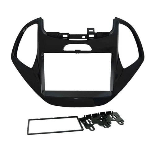 Moldura Fiamon 2 Din Novo Ka/  Ka+ Black Piano