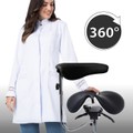 Cadeira Mocho Ergonômico Exclusiva 360° Graus Com Apoio e Suporte Preta