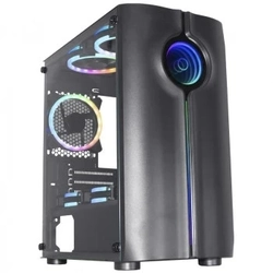 Gabinete Gamer K-mex Reactor Infinite II Led RGB Preto - Cg01merh0010box
