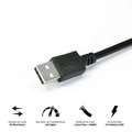 Cabo Usb a 2.0 para Mini Usb b 2.0 - Preto - 1 Metro - Puanm2-1
