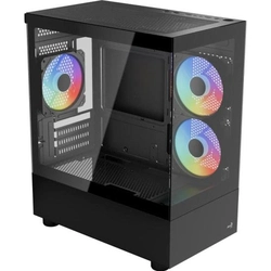 Gabinete Gamer Aerocool Viewport V1 Preto Lateral Vidro Temperado - 84920